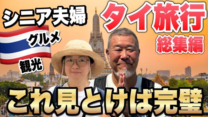 シニア夫婦でタイ旅行2024年これを見とけば完璧！バンコクグルメと観光｜旅の総費用🇹🇭｜総集編