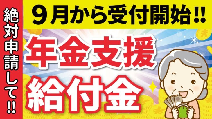 【9月開始!!】申請するだけで一生年金に6万円上乗せ！年金生活者支援給付金の対象者と申請方法を解説