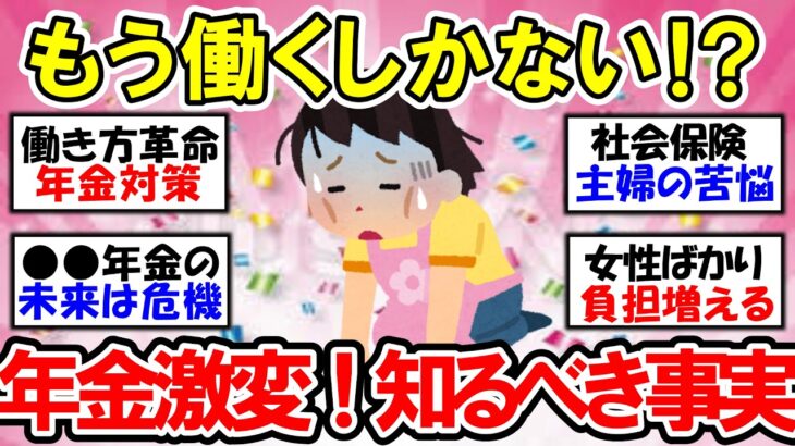 【有益】もう一生働くしかないのか！？年金改革・社会保険の壁せまる！【ガルちゃん】