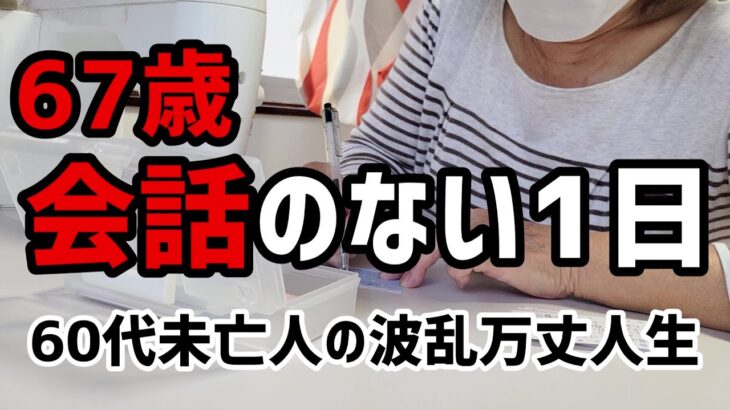 【60代一人暮らし】67歳 会話のない1日【シニアVlog】