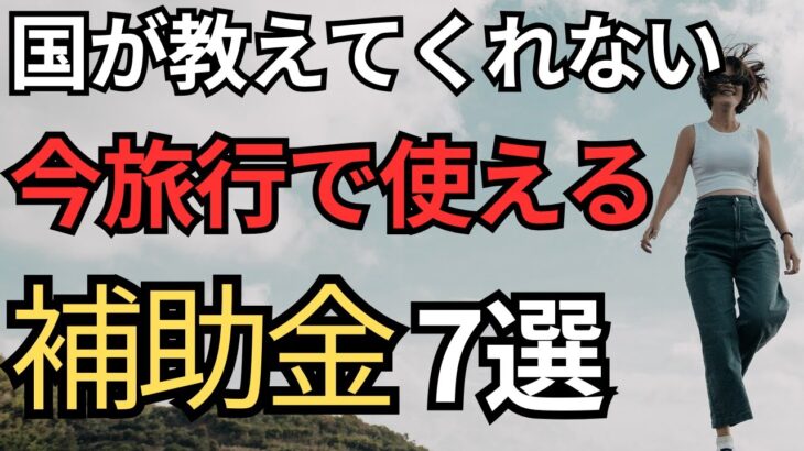 【㊙︎情報】今旅行で使える補助金7選