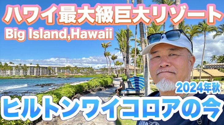 ハワイ最大級の巨大リゾートヒルトンワコロアビレッジを散策｜ハワイ旅行シニアおやじ一人旅｜BigIsland｜2024年10月