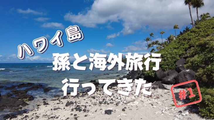 【孫と旅行】前編/ハワイ島/コンドミニアムで自炊/シニアvlog