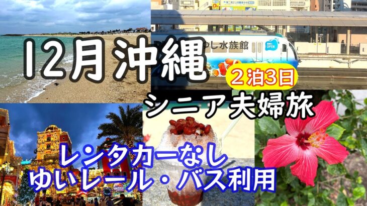 【12月の沖縄2泊3日シニア旅】初ピーチ/波上宮/ストレータ那覇/国際通り/金城町石畳/首里そば/美浜アメリカンビレッジ/サンセットビーチ/１２月の沖縄の服装