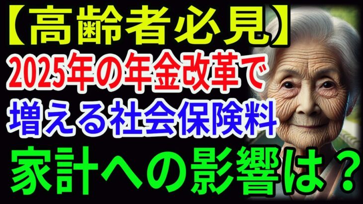 【高齢者必見】2025年の年金改革で増える社会保険料：家計への影響は？