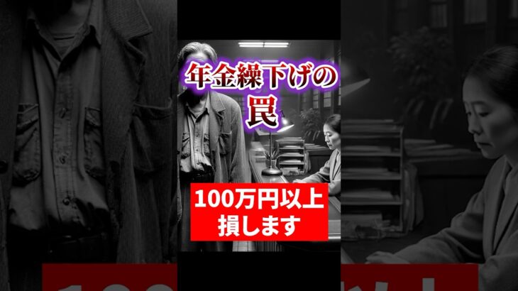 【年金受給者＆50代】年金繰下げ受給・罠【年金 足りない】#shorts