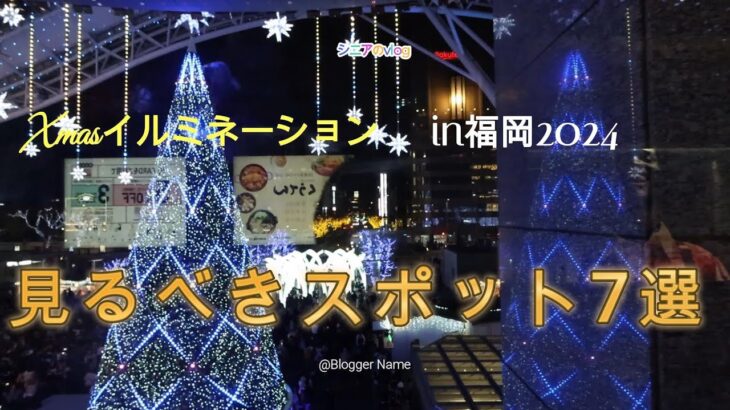 福岡のXmasイルミネーションスポット　7選　バスで巡る　シニアのVlog