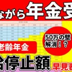 【基準額見直し！？】働きながら年金受給【在職老齢年金】