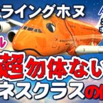 【ハワイ】シニアカップル、フライングホヌ・ラーちゃん搭乗記！座席をフルフラットにすることもせず、座ったまま寝てしまった彼女。勿体無いビジネスクラスの使い方……🤷🏻‍♂️💦