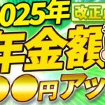 【年金】年金2025年度 支給額決定【シニア世代】年金改定・令和7年4月から改定