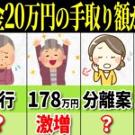 【2025年1月最新版】年金20万円の場合、年収の壁が103万円から変わると手取り額はこんなに増えるの？計算方法を徹底解説！