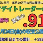 2025年1月24日　シニアデイトレーダーの日記「1日1万円のデイトレ収入で楽々年金生活」