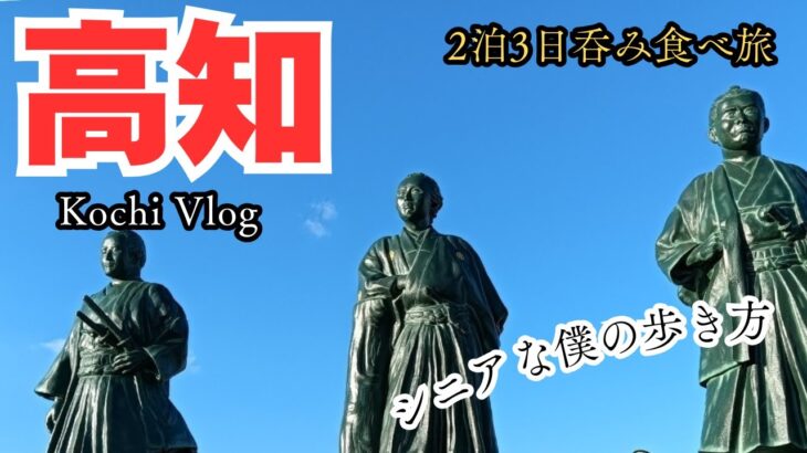 【高知食べ歩き】2泊3日高知ブラ散歩シニア旅！　　高知の夜は充実・満足！！　桂浜がなんとも素敵！！！　高知城登城は達成感満載！！！！