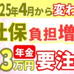 【最新情報】令和7年4月から年金の手取が変わる！後期高齢者医療保険！年金受給額13万円/月（153万円/年）は要注意！