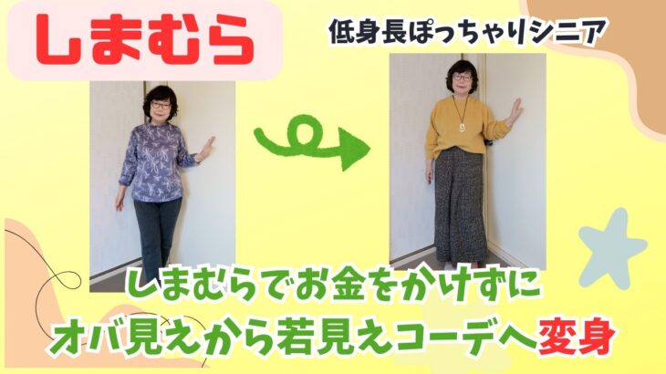 しまむらでお金をかけずにオバ見えから若見えコーデへ”変身”（低身長ぽっちゃりシニア）