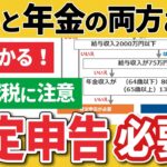 【すぐわかる！】働きながら年金受給、確定申告と定額減税どうなる？（給与と年金両方ある人の所得税）