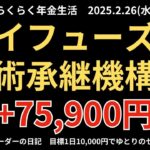 2025年2月26日　デイトレでらくらく年金生活　シニアデイトレーダーの日記