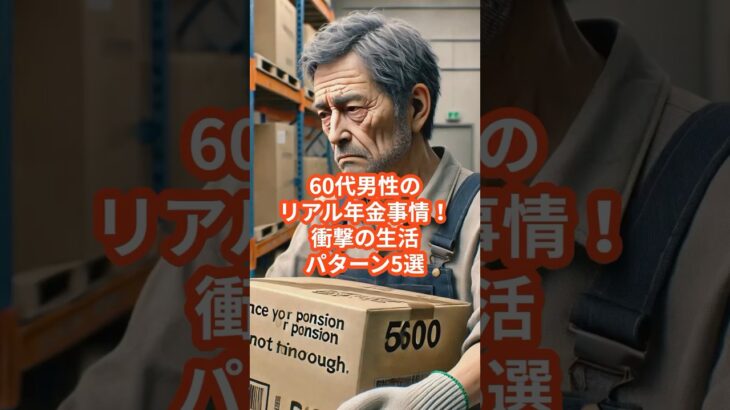 衝撃！60代男性のリアル年金事情！驚愕生活パターン5選 #60代 #50代 #シニア #年金