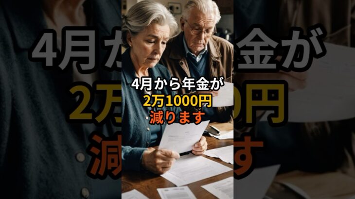 【物価高騰】4月から年金が2万1000円減ります #年金 #給付金 #シニアライフ #お金 #年金生活