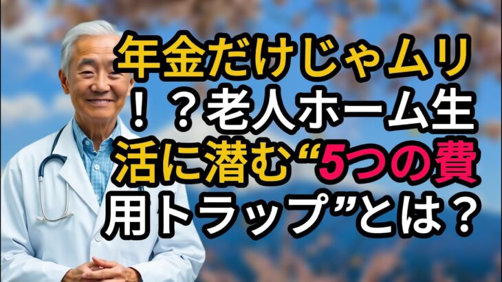 年金だけじゃムリ！？老人ホーム生活に潜む“5つの費用トラップ”とは？| シニアライフ、シニアの健康、シニアへのアドバイス
