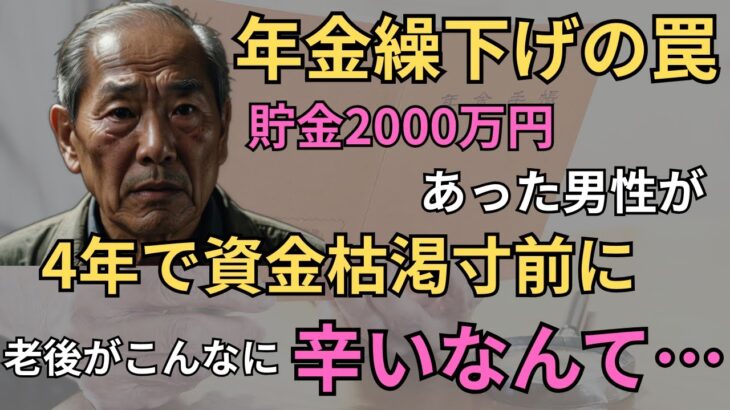 老後資金2000万円から残り210万円…繰下げ年金を選んだ69歳男性の涙の後悔