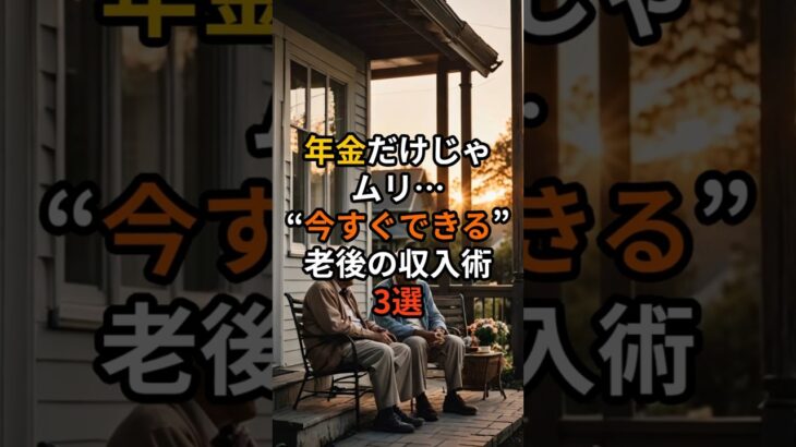 年金だけじゃムリ…“今すぐできる”老後の収入術3選 #定年後