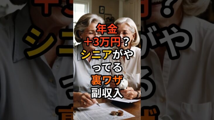 年金＋3万円！？シニアがやってる裏ワザ副収入 #定年後
