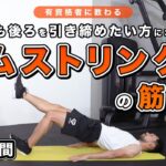 ハムストリングスの筋トレ｜太もも後ろを引き締めたい方にオススメ【4分間】