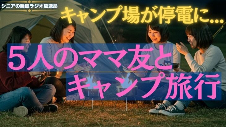 5人のママ友とキャンプ旅行-キャンプ場が停電になって…【シニアの睡眠ラジオ放送局】