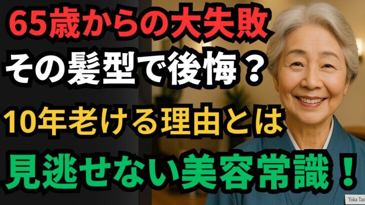 美容師が警告！65歳を過ぎたら絶対に避けたい「老け見え確定」ヘアスタイル5選とは？| 老け見え 避ける 髪型 | 60代・70代必見 | 老年の知恵 | 人生の知恵