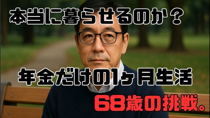 『68歳、年金14万円だけで暮らしてみた｜老後のリアル生活費と心の変化』
