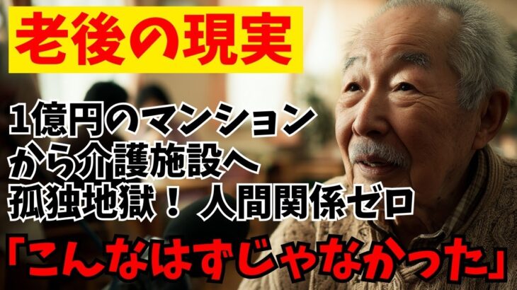 【老後は最悪です】71歳男性、年金8.3万円、豪華マンションから介護施設へ…誰も教えてくれなかった苦しい現実