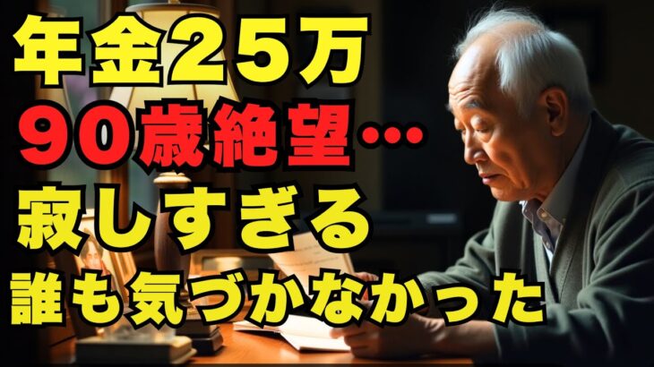 90歳の後悔「年金25万円より、隣に誰かが欲しかった」