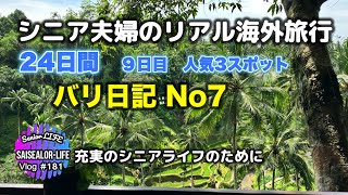 Bali島日記 No7 テガララン・アラスハラム・プンリプラン村・セバトゥ寺院 (シニア ライフ)
