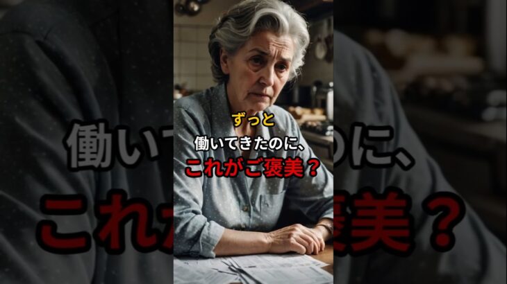 「シニアの声」ずっと働いてきたのに、これがご褒美？#shorts #年金 #雑学