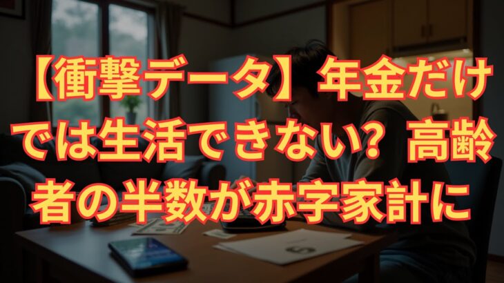 【衝撃データ】年金だけでは生活できない？高齢者の半数が赤字家計に