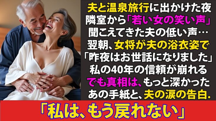 【シニア恋愛】夫と温泉旅行中に聞こえた若い女の笑い声…翌朝、女将が夫の浴衣を着て出てきた…