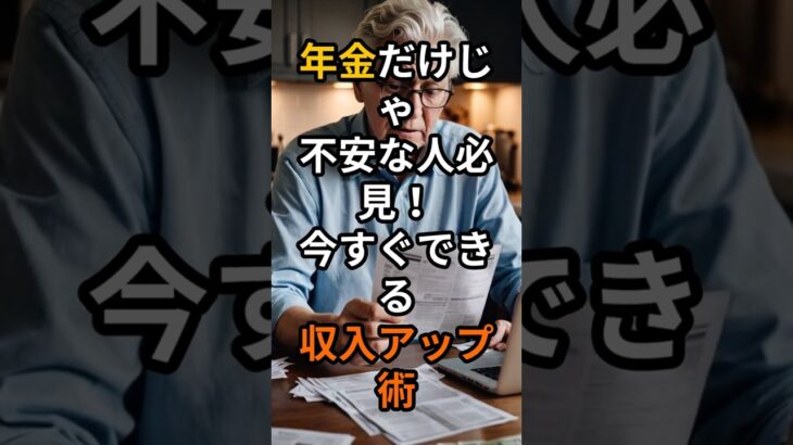年金だけじゃ不安な人必見！今すぐできる収入アップ術 #定年後