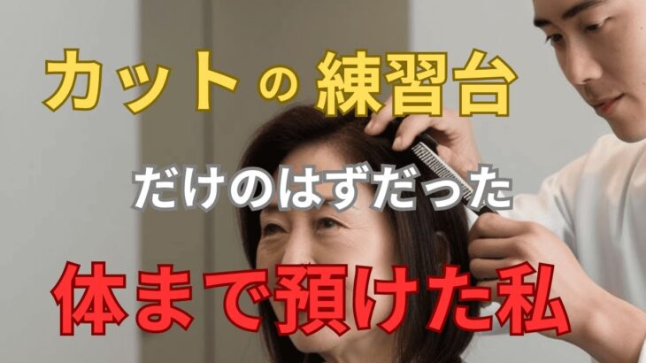[シニア不倫]若い美容師にのめり込んだいけない私。