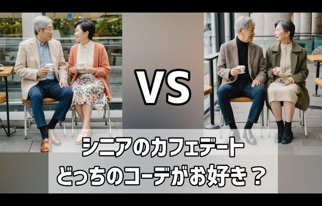 【第1回】シニアのカフェデート コーデ対決！（投票編）