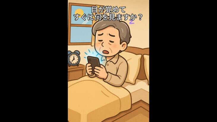 シニア警告！朝イチのスマホが脳を壊す？現実から脳を守る方法 #100年ライフ #シニア脳活 #朝の習慣