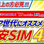 【月額1,900円以下 !】シニア世代におすすめの格安SIM4選｜通話＆店舗サポート重視ならコレ！