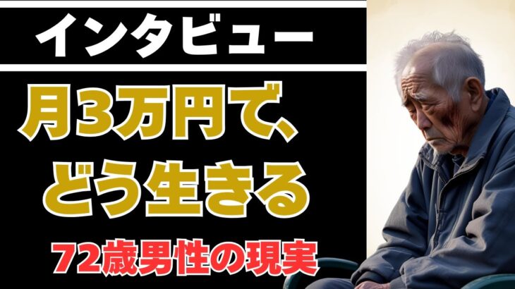 月3万円の年金で、どう生きろというのか──生活限界を語る72歳男性の現実