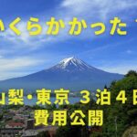 シニア両親と山梨＆東京旅行！総額39万円の旅費を徹底解説