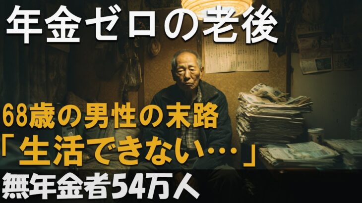 年金40年未納の末路──68歳男性が語る“老後破綻”と54万人の無年金地獄
