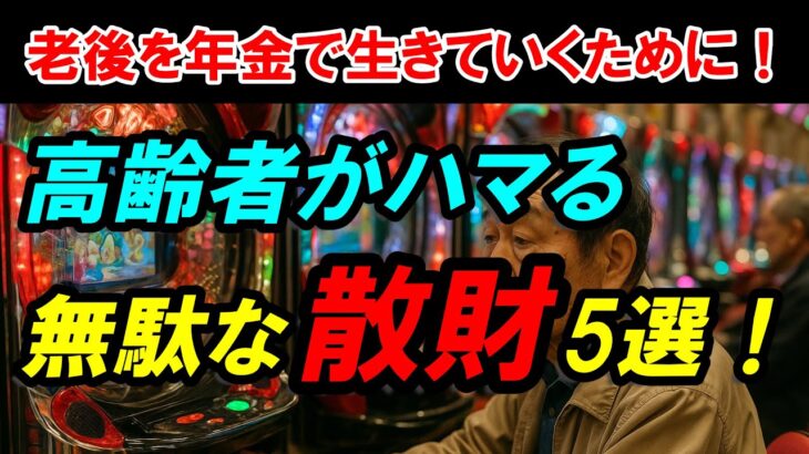 高齢者がハマる無駄な散財5選！老後を年金で生きていくために！