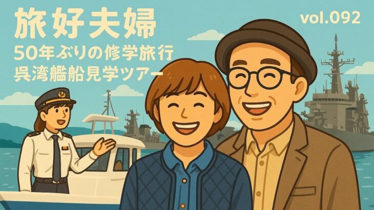 「シニア夫婦の気まま旅ログ」50年ぶりの中学校修学旅行　同級生と呉湾艦船めぐりツアーに行ってきました