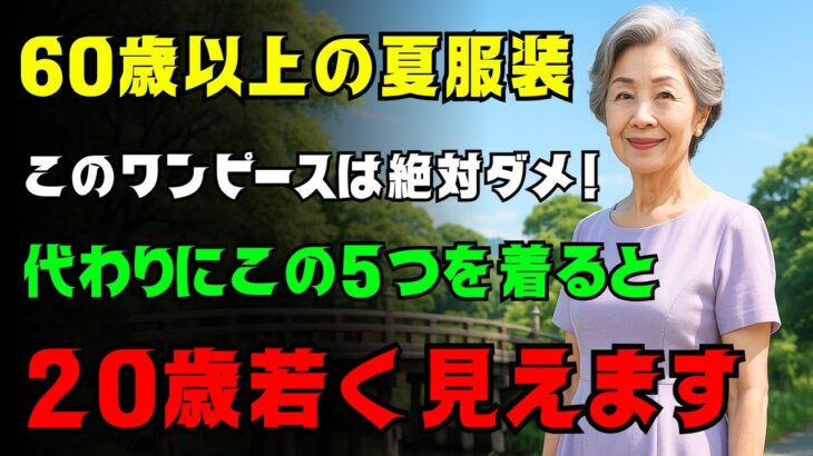 60歳からの夏ファッション｜失敗しないワンピース選び！避けるべき5選＆おすすめ5選
