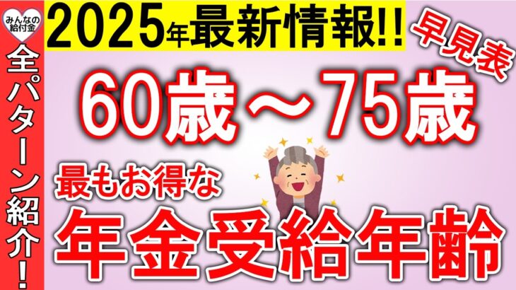 【速報！】60歳と65歳どっちが得？年金受給のベストタイミングを全パターン解説！