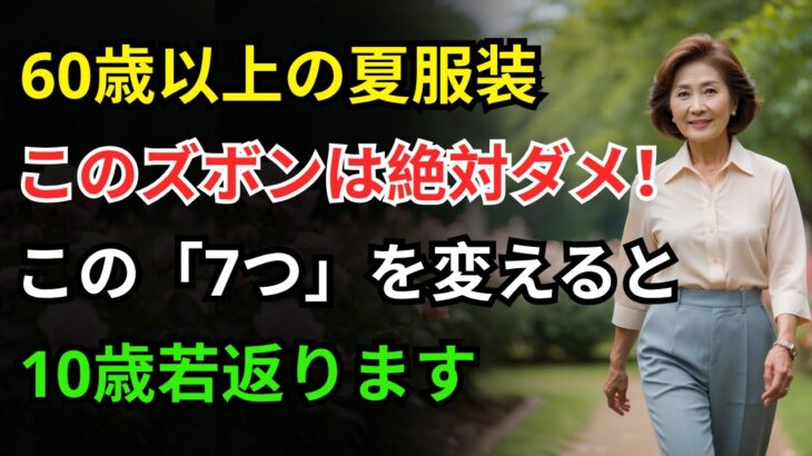 60歳以上の夏ファッション、このズボンは絶対にダメです。代わりにこの7つのズボンをぜひ試してみてください｜シニア夏ファッション｜60代夏ファッション｜70代夏ファッション｜夏用ズボン